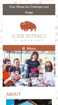 Mobile Screenshot of lonebuffalovineyards.com